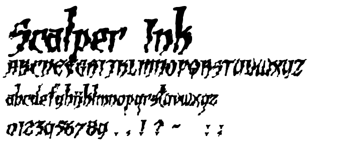 Scalper Ink font